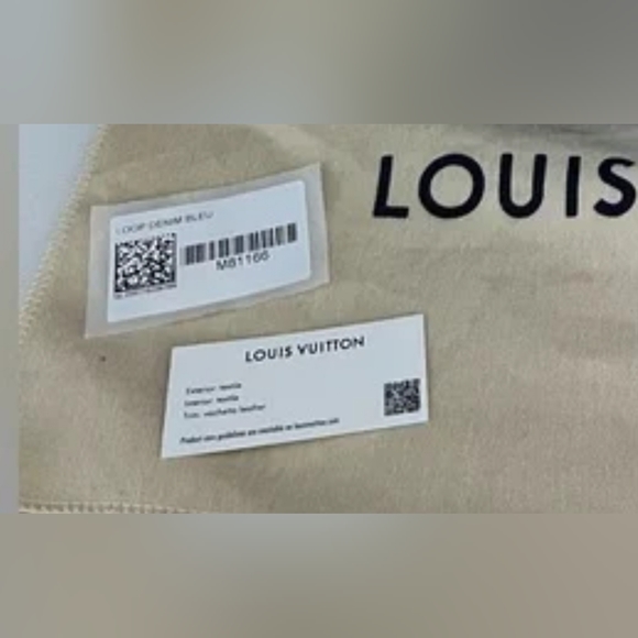 ❌NOT FOR SALE❌💙NWOT 2022 Louis Vuitton Blue Monogram Denim Jacquard Loop Bag💙 - Picture 8 of 10
